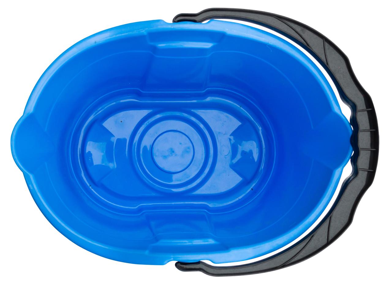 Ведро 14л для уборки овальное голубое с отжимом (ПолимерАгро) - фото 3 - id-p1727097188