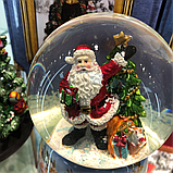 Музична снігова куля LuVille Санта з подарунками, фото 5