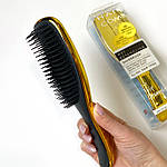 Гребінець для волосся Hair Comb, чорний/золотистий, фото 4