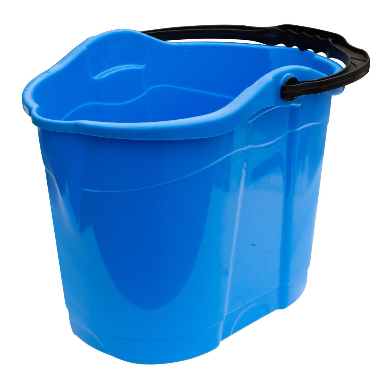 Ведро 14л для уборки овальное голубое (ПолимерАгро) - фото 1 - id-p1727104973