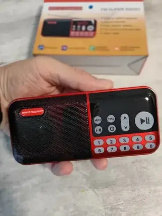 Портативний радіоприймач FM/MP3-USB/SD/Bluetooth SPR-2152, фото 1
