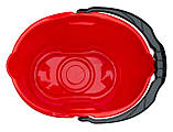 Відро 14л для прибирання овальне червоне (ПолімерАгро), фото 2