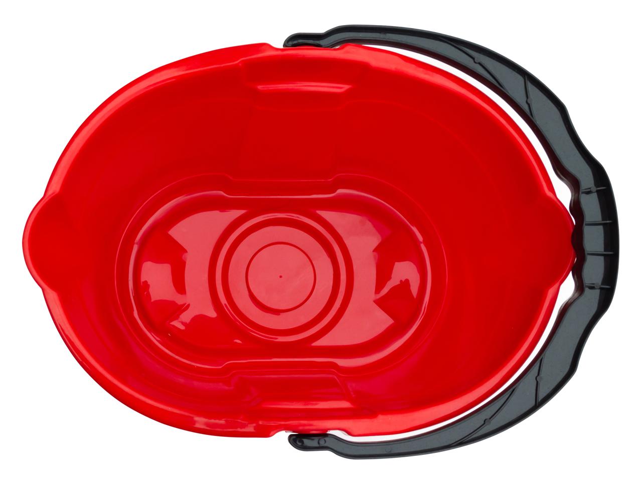 Ведро 14л для уборки овальное красное (ПолимерАгро) - фото 2 - id-p1727105087