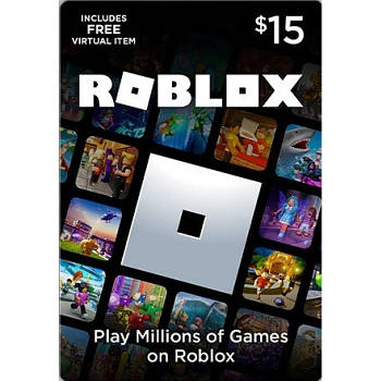 Карта оплати Roblox Gift Card на 15$ (USD), US/USA - регіон