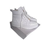 Хайтопи кросівки жіночі демісезонні білі розмір 36, фото 6