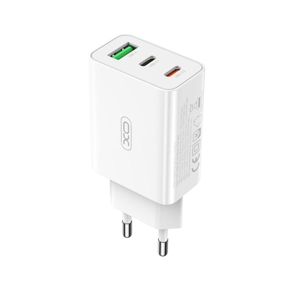 Мережевий зарядний пристрій (адаптер) XO L101 PD20W / PD18W / QC18W white, фото 1