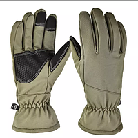 Тактические перчатки зимние военные, армейские зимние перчатки ВСУ Зеленные размер L