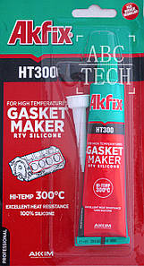 Герметик силіконовий термостійкий Akfix HT300 50 гр Герметик силіконовий у тубі Термостійкий герметик