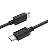 Кабель для зарядки телефона, ноутбука Type-C/Type-C HOCO X73 |100см, 3A, 60W| Чорний, фото 3