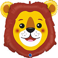 Фольгована куля Голова Лева (Grabo) в упаковці