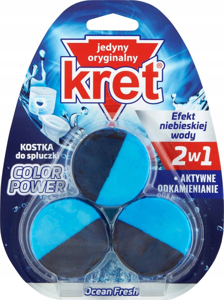 Таблетки для зливного бачка KRET Ocean Fresh (3x50г.)