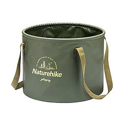 Відро складне Naturehike Round bucket PVC 20 л NH20SJ040 army green