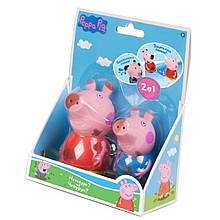 Іграшки для ванної, що змінюють колір "Пеппа та Джордж". Ігровий набір TM "Peppa Pig"