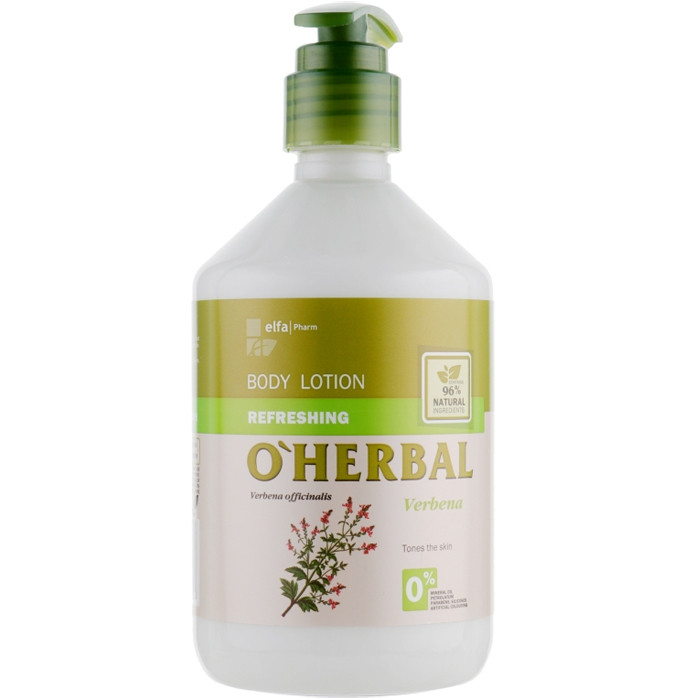 Освіжний лосьйон для тіла з екстрактом вербени O'Herbal Refreshing Body Lotion Verbena 500 мл, фото 1