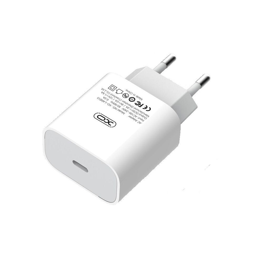 Мережевий зарядний пристрій (адаптер) XO L40 PD / 3A / 18W white, фото 1