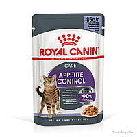 Royal Canin Appetite Control вологий корм у желе для стерилізованих котів від випрошування корму, 85 ГРх12 ШТ
