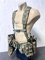 РПС с подсумками комплект. Разгрузочная ременно-плечевая система. Пиксель