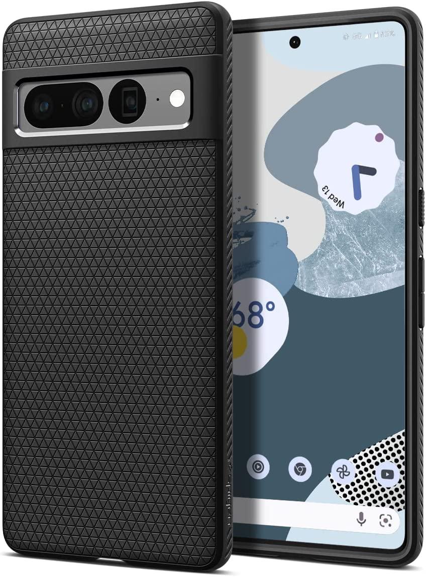 Чохол Spigen для Google Pixel 7 Pro - Liquid Air, Matte Black (ACS04723)