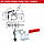 Важільний притискний струбцина GH-200W, шарнірно-важільний з горизонтальною основою з зусиллям 3922H (400 кг), фото 3