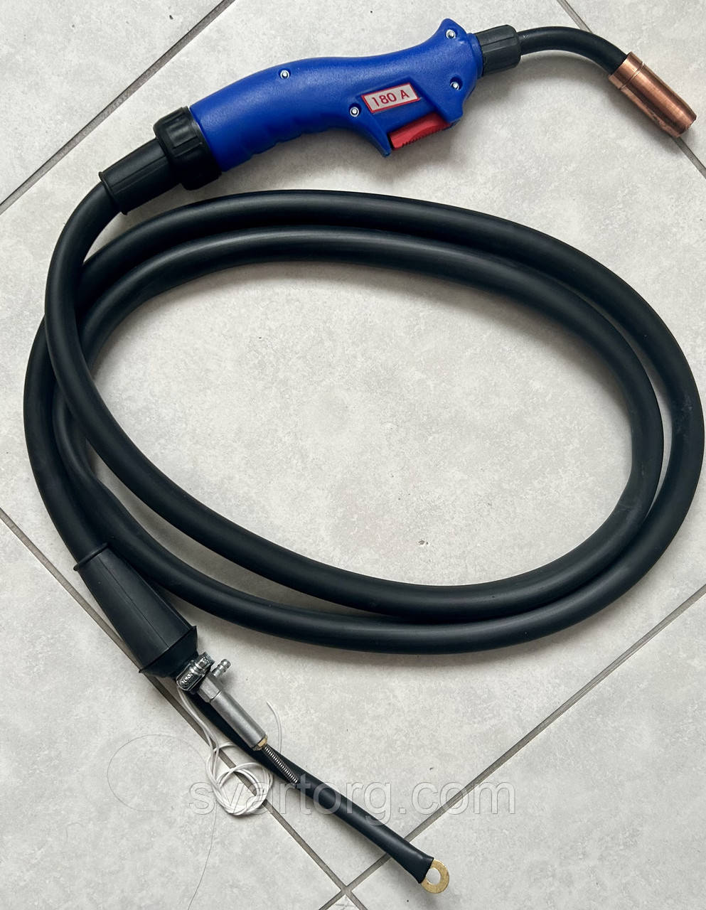 Пальник для напівавтомату Іскра 2,5 метра 180А поворотний