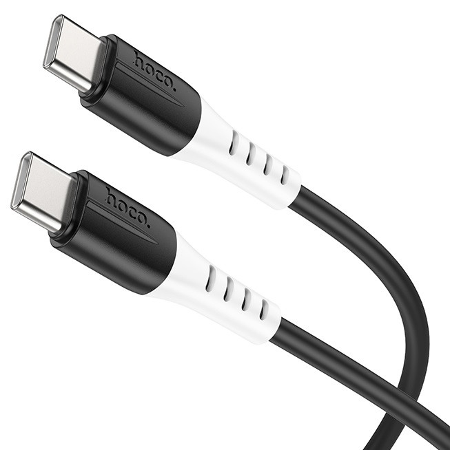 Кабель для зарядки телефона, ноутбука Type-C/Type-C HOCO X82 |100см, 3A, 60W| Чорний, фото 1