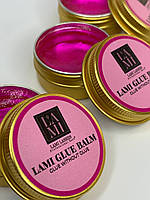Lami Lashes Клей для ламінування вій "Без клею" 20мл Малиновий (аромат персик)