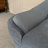 Кутовий розкладний диван графітового кольору, фото 10