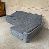 Кутовий розкладний диван графітового кольору, фото 7