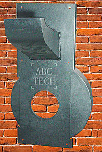 Корпус накладного димососу квадратна труба Двигун 180 мм Основа накладного димососу