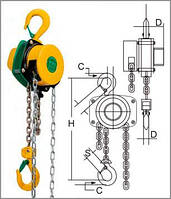 Таль ланцюгова ТМ ABLE (обертається на 360°), 1 т. 9