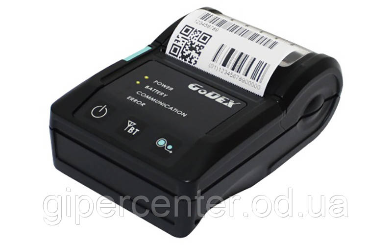 Мобильный принтер чеков-этикеток Godex MX20 (USB+RS232+Bluetooth) - фото 1 - id-p1727162471