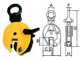 Захоплювач вертикальний з двома ступенями свободи ТМ ABLE (США)