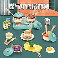 Дитячий іграшковий посуд (пічка, пара, звук, продукти, в коробці) 328-4, фото 2