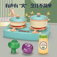 Дитячий іграшковий посуд (пічка, пара, звук, продукти, в коробці) 328-4, фото 4