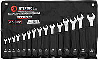 Набор рожково-накидных ключей Intertool - 15 шт. (6-22 мм) Storm XT-1005