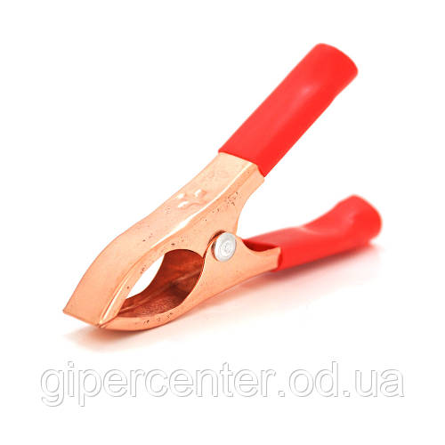 Купить Зажим аккумуляторный "крокодил" красный 30А 72мм (эластичный ...