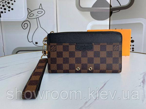 Чоловічий брендовий клатч LV (690037) коричневий, фото 1