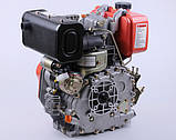 Двигун 178FE — дизель (під шліци діаметр 25 мм) (6 к.с.) з електростартером ТТ, фото 2