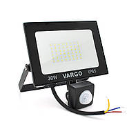 Прожектор LED з датчиком руху Vg-30W, IP65, 6500K, 2700Лм. Box