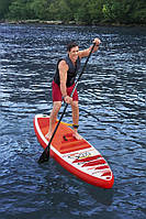 Доска для SUP серфинга (381-76-15см, доска, весло, ручной насос, сумка) SUP-борд Bestway 65343 Красный