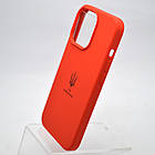 Чохол з патріотичним принтом Silicon Case Print Тризуб для iPhone 13 Pro Red/Червоний, фото 3