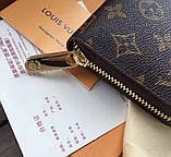 Чоловічий гаманець Louis Vuitton (60017) dark brown, фото 4