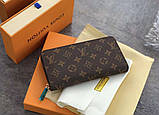 Чоловічий гаманець Louis Vuitton (60017) dark brown, фото 8