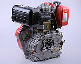 Двигун 186F — дизель (під шліци діаметр 25 мм) (9 л.с.) ТТ, фото 2