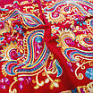 Кашеміровий шарф жіночий бордовий палантин 180*70 см із шовковою вишивкою, фото 6