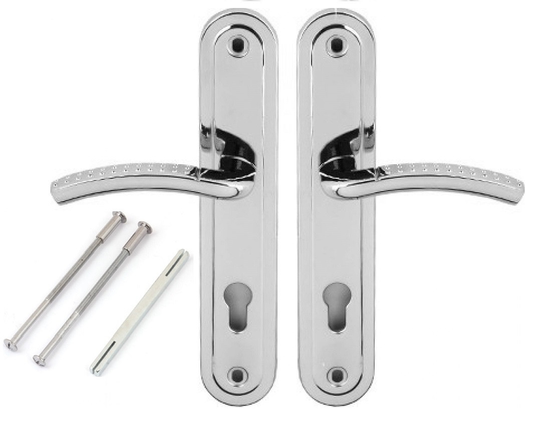 Ручка на планці широка посилена HP-85.0426-CR" хром