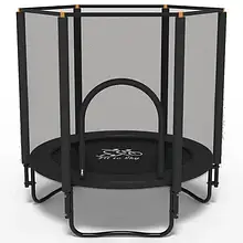 Батут FitToSky 152см Black з сіткою