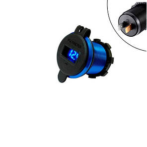 Перехідник у прикурювач 2USB QC3.0 12-24В з вольтметром (N019581), фото 2