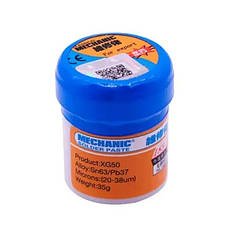 Паяльна паста MECHANIC XG-50 35 г флюс для паяння SMD BGA