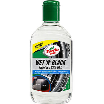 Засіб для шин та пластику "Чорний лоск" Turtle Wax Wet 'N' Black, 300 мл